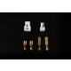 Connector and sliding contacts